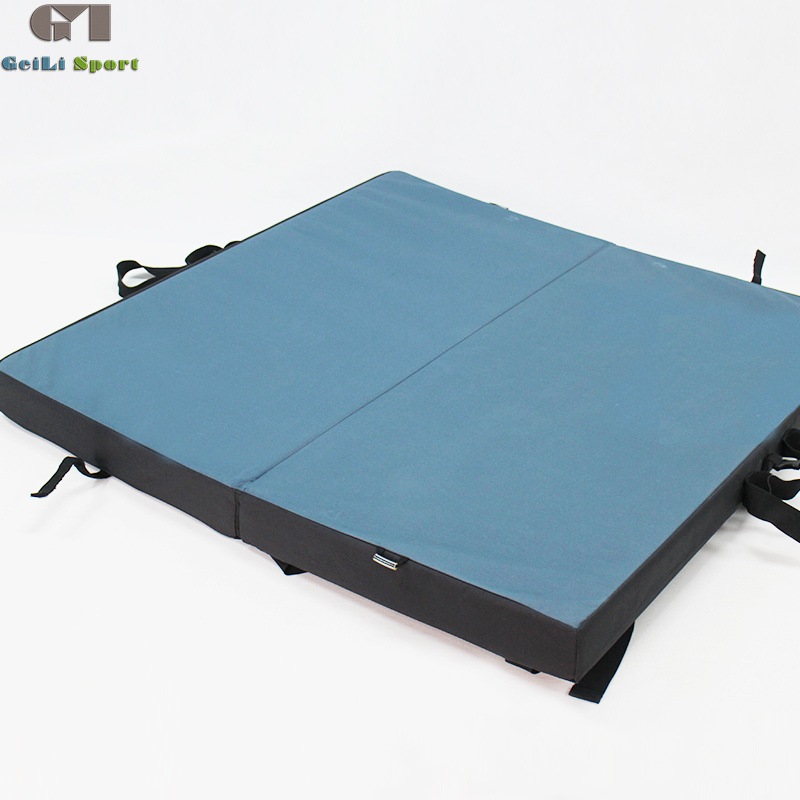 Factory manufacturer produce Outdoor sports two-fold rock gymnastics crash mats boulder mat crash pad crashpad wall climbing for