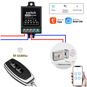 customized wifi rf 433 remote control switch 12v wireless switch tuya smart home automation smart life tuya wifi smart switch