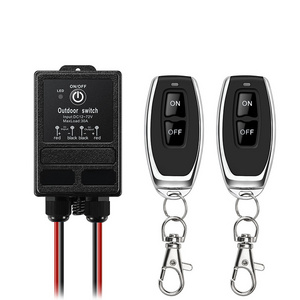 40a electrical motor 433 waterproof on off dc rf remote switch controller 12v wireless remote control switch for light and fan