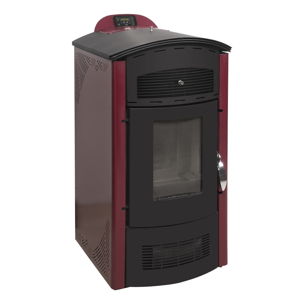 12,8 kW European Quality Wood Pellet Burning Stove  92,5% Efficiency