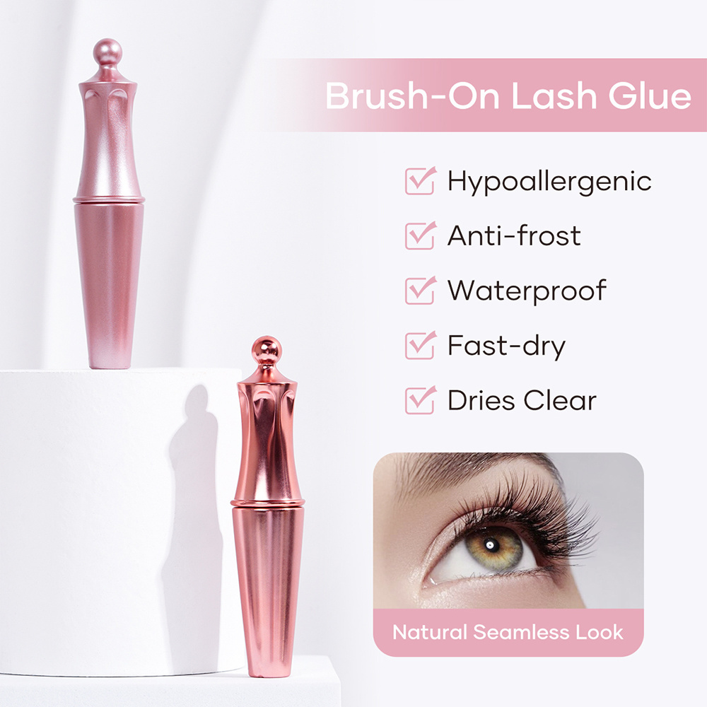 Missgel private label eye lash glue high quality fast dry eyelash glue super strong waterproof glue for full strip lashes