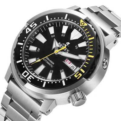 Tuna Nh 36 100 Meters Mechanical Automatic Custom Stainless Steel Diver Watch