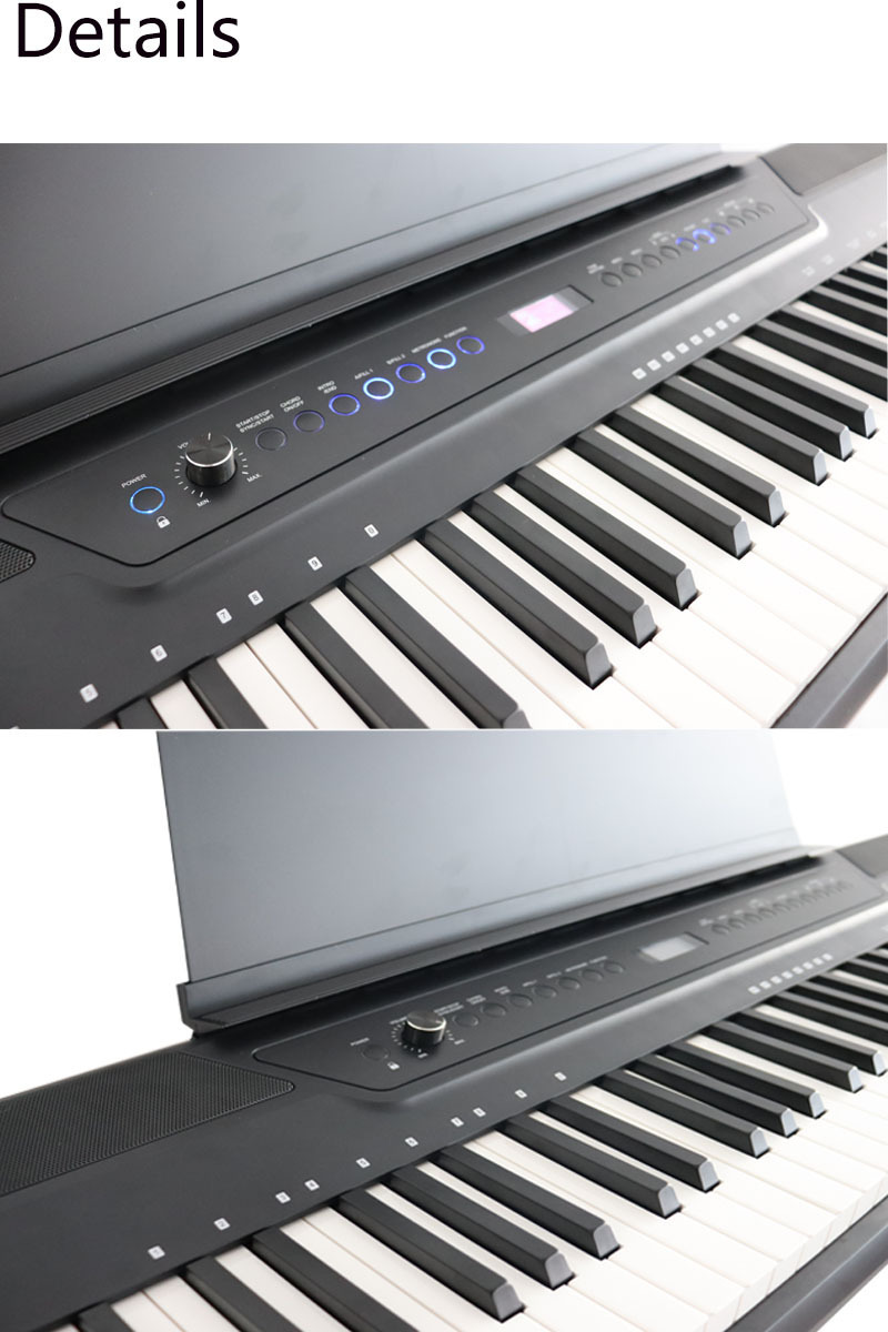 Portable piano keyboard