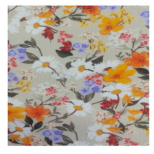 Hot Sale Custom Flower 30 Tencel 70 Cotton ODM/OEM Customizable Digital Print Soft Fabric for Dress