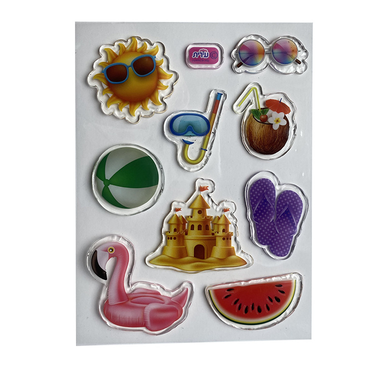 Jelly Stickers Sticker Kids Hot-selling Popular Clear Funny TPE TPR Jelly Stickers  For Kids Decoration Mobile Phone