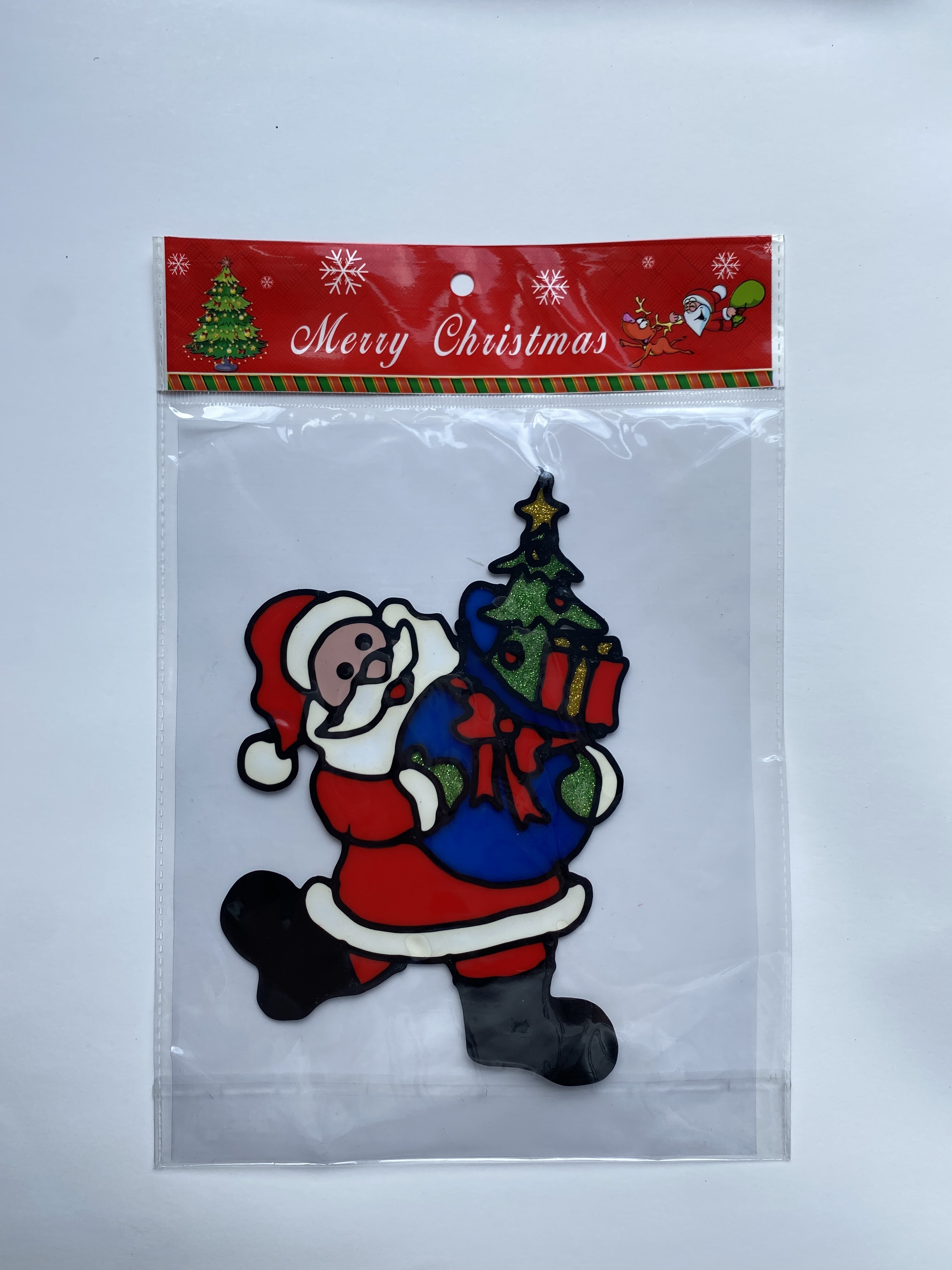 Customsized custom jelly TPE sticker No glue TPE Silicone jelly TPE sticker for Christmas decorative sticker