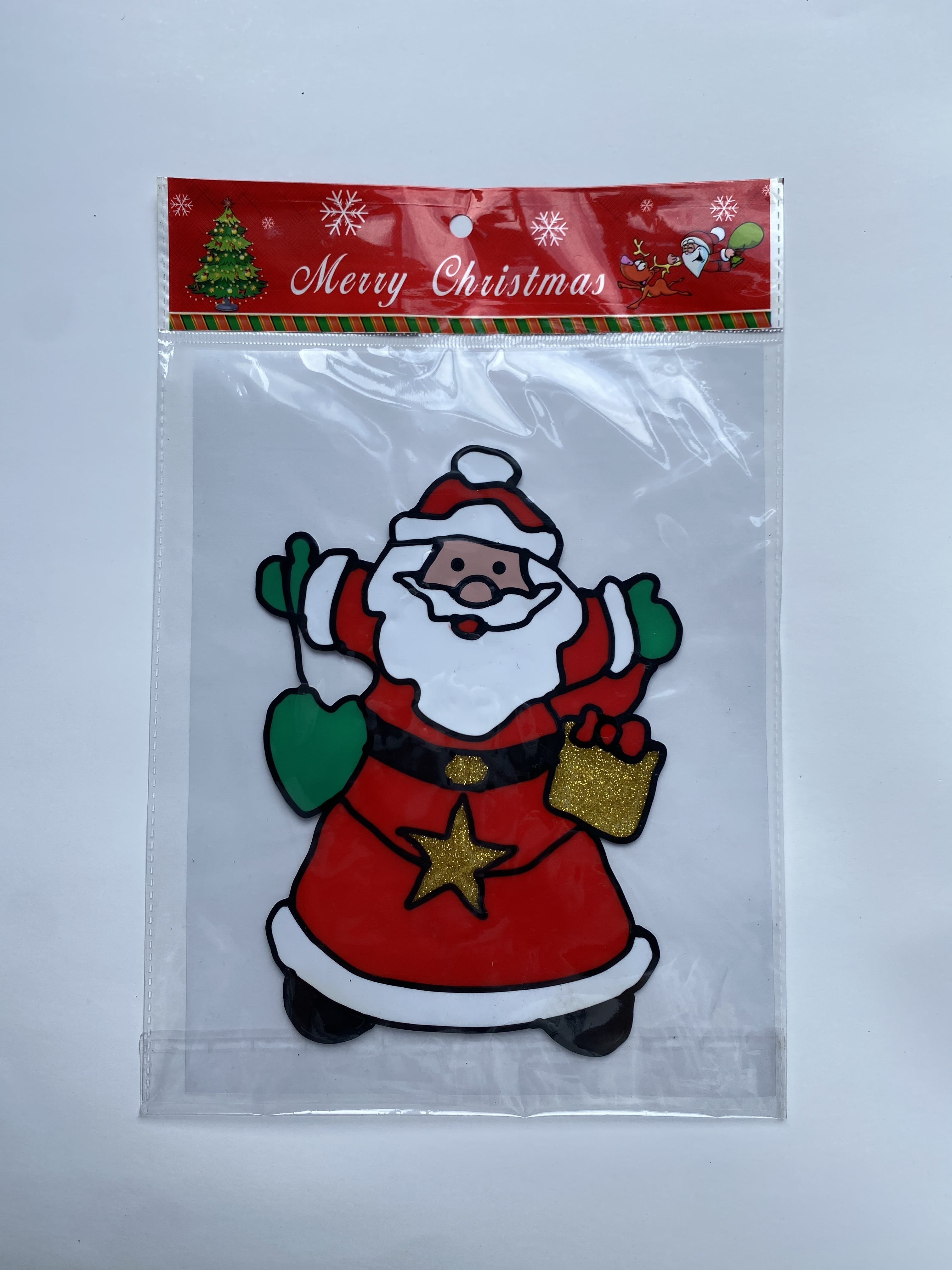 Customsized custom jelly TPE sticker No glue TPE Silicone jelly TPE sticker for Christmas decorative sticker