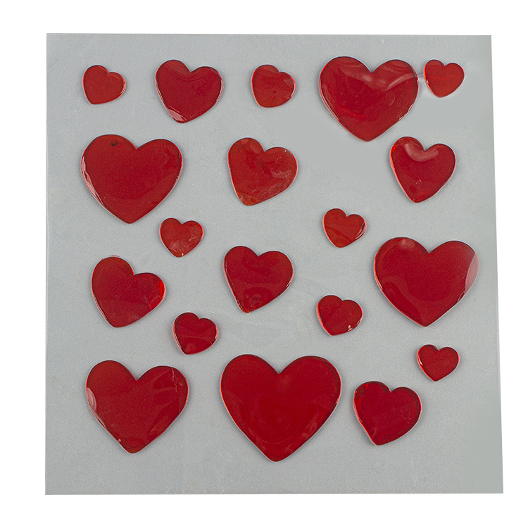 Wholesale High Quality Romantic Valentine TPR  Gel Cling Jelly Window Sticker