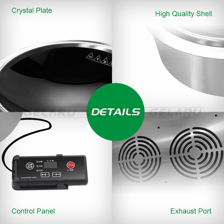 3500W electric wire control hot pot stainless steel infrared cooker price prestige infrared cooker