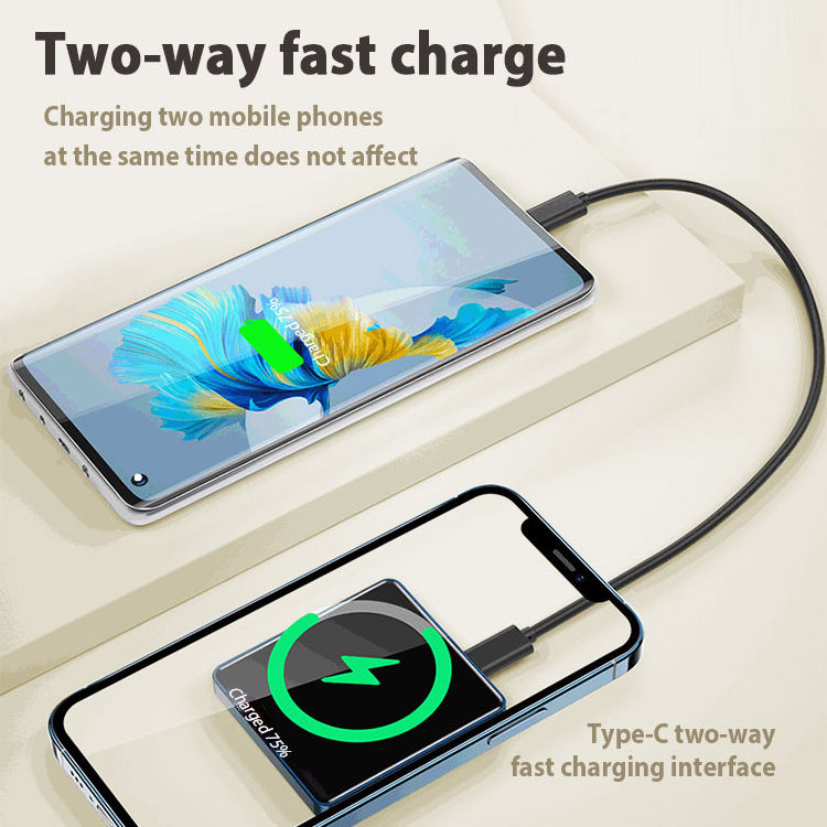 Ultra Thin Magnetic Fast Charging Wireless Mag Power Bank Safe Mini Portable Powerbank For iPhone 15 14 Batterie Externe Charger