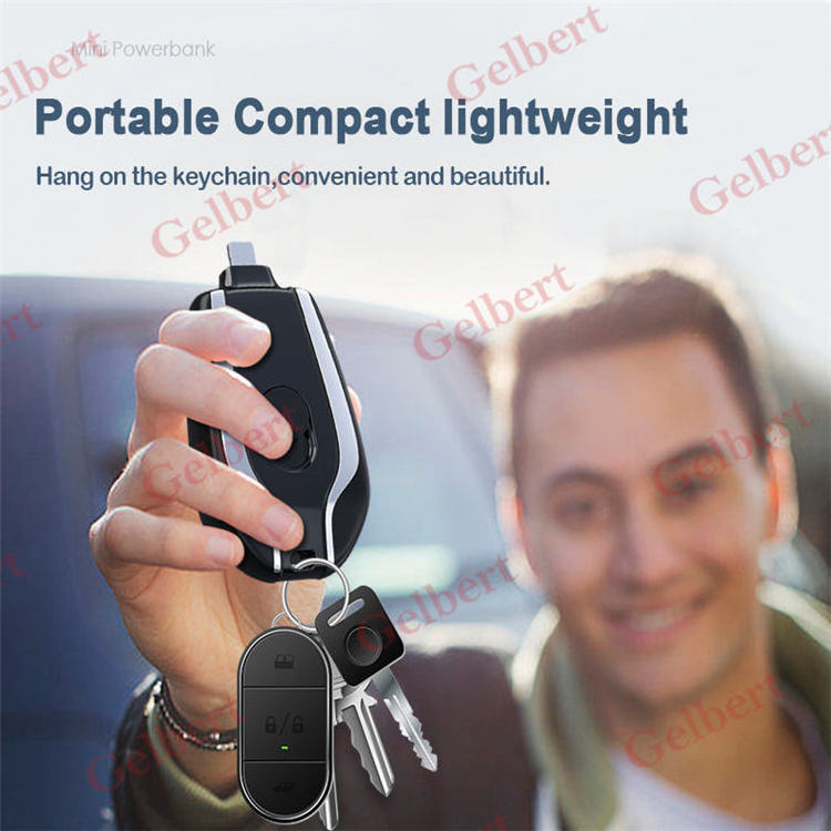 New Design Light Mini USB Power Banks 1200mAh Small Emergency Charging Battery Pack Keychain Portable Charger For iPhone Xiaomi