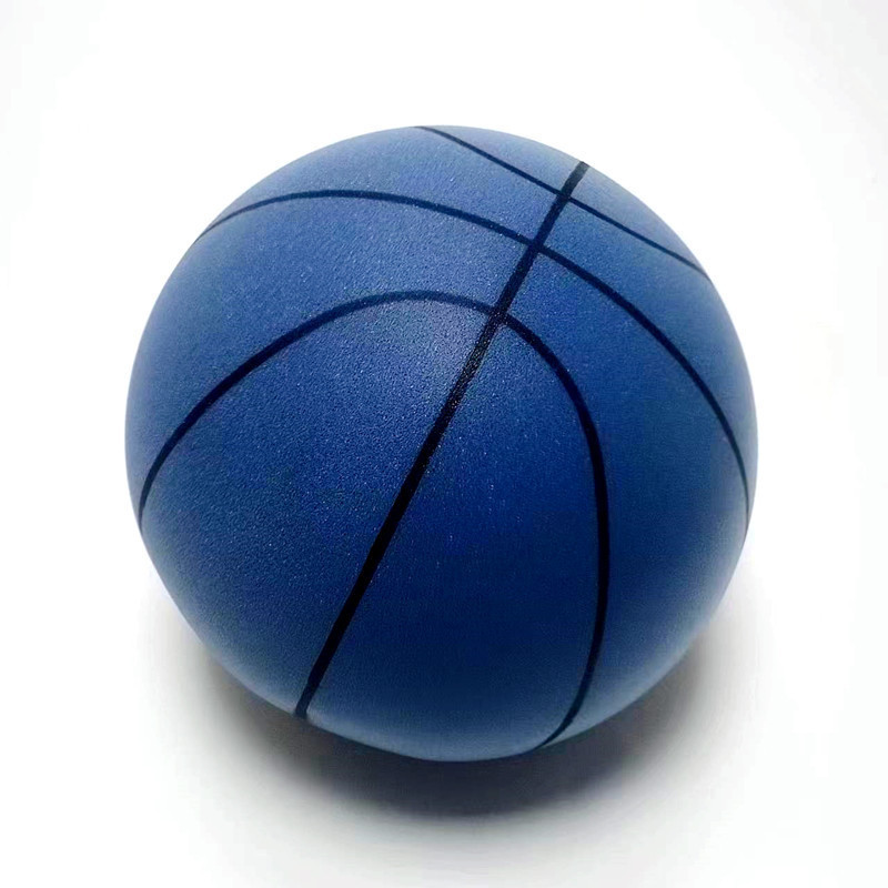 Children PU 18 25cm Indoor game Training Bouncing Sensory Elastic Silent Uncoated High Density Foam Sports Mute Basketball Balls