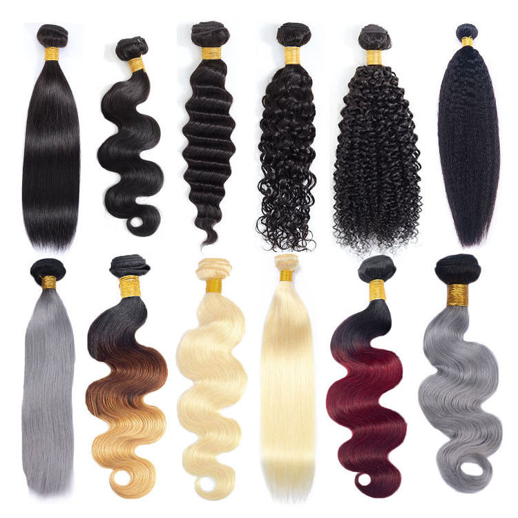 Human Hair Material and Yes Virgin Brazilian Straight Hair Full and Thick Cuticle Aligned Mink Brazilian Hair Bundles Vendors