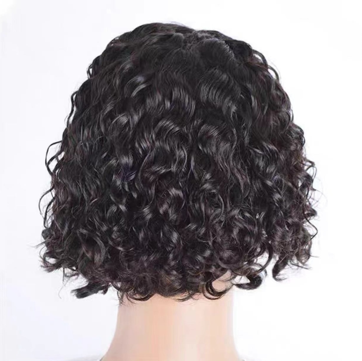 Short Brazilian Curly Bob 4x4 HD Lace Closure Wigs 150% Density Pixie Curly Glueless Lace Closure Front Wigs For Black Woman