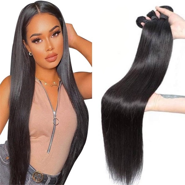 Popular Products 2023 Mink Brazilian Virgin Hair Extension Straight Human Hair Weave Bundles Vendors