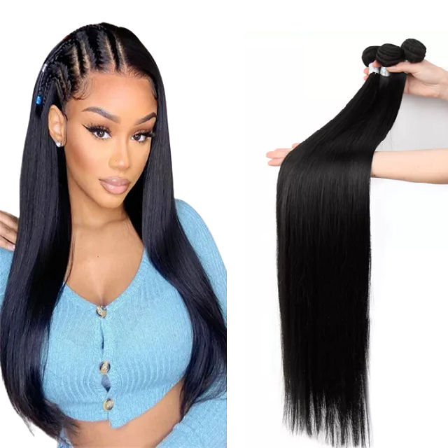 Real 10A 12A Virgin Cuticle Aligned Natural Indian Remy Hair Bundles, Wholesale Indian Human Hair from India vendor