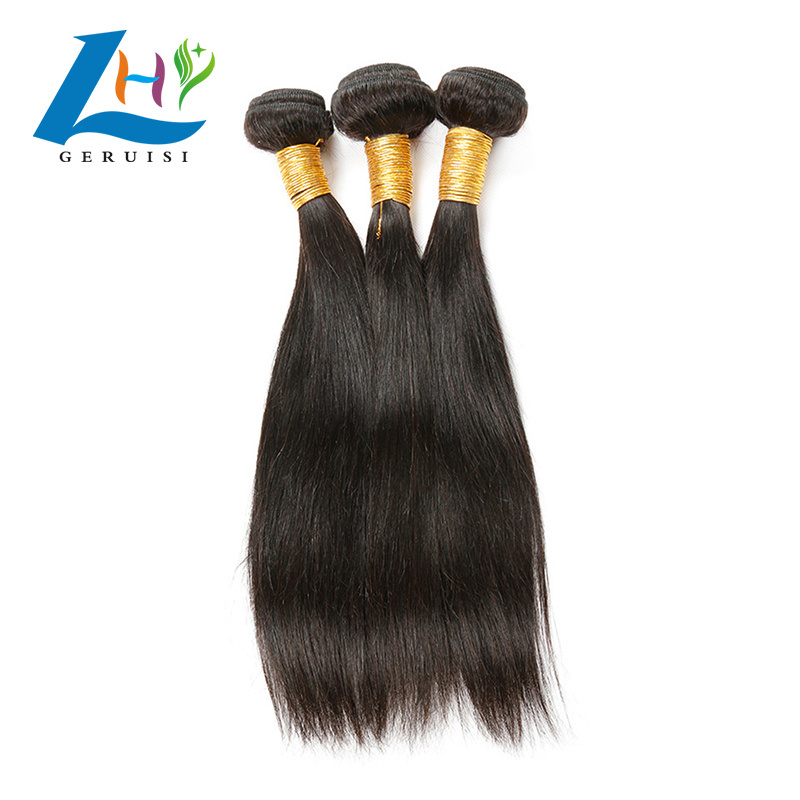 Cuticle Aligned Virgin Hair Vendors Silk Straight Peruvian Human Hair Extension for Black Women