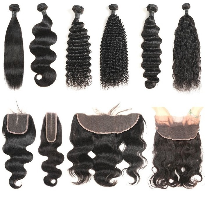 Raw Cambodian 100% Human Hair Extension, 9A 10A 12A Grade Hair Virgin cambodian Human Hair Bundles With Closure Vendors