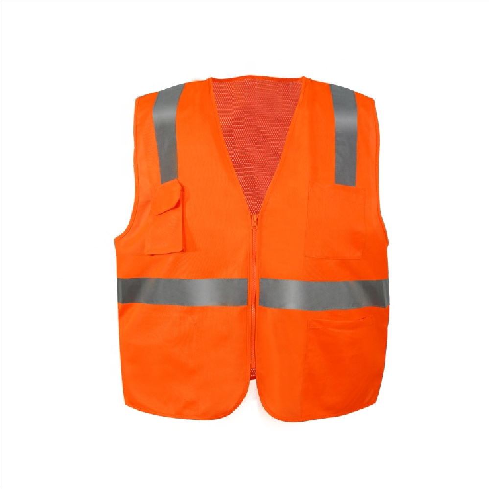 Reflective Vest 7 In 1 Yellow Waterproof Reflective Class 3 Safety Parka Vest With Zipper And Pockets Size Xxl