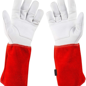 New Arrival Leather Reinforced Palms Gardening Resistant with Extra Long Cuff Protection gloves