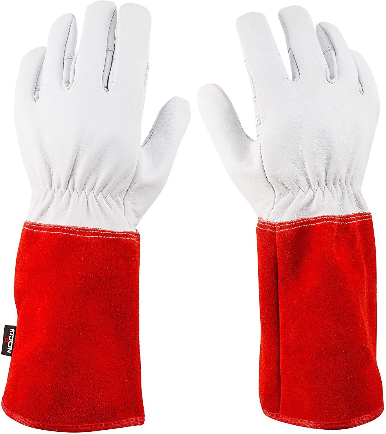 New Arrival Leather Reinforced Palms Gardening Resistant with Extra Long Cuff Protection gloves