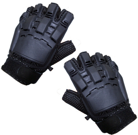 new customized design with private logo Full Finger Armor Paintball Gloves With Hard Knuckles