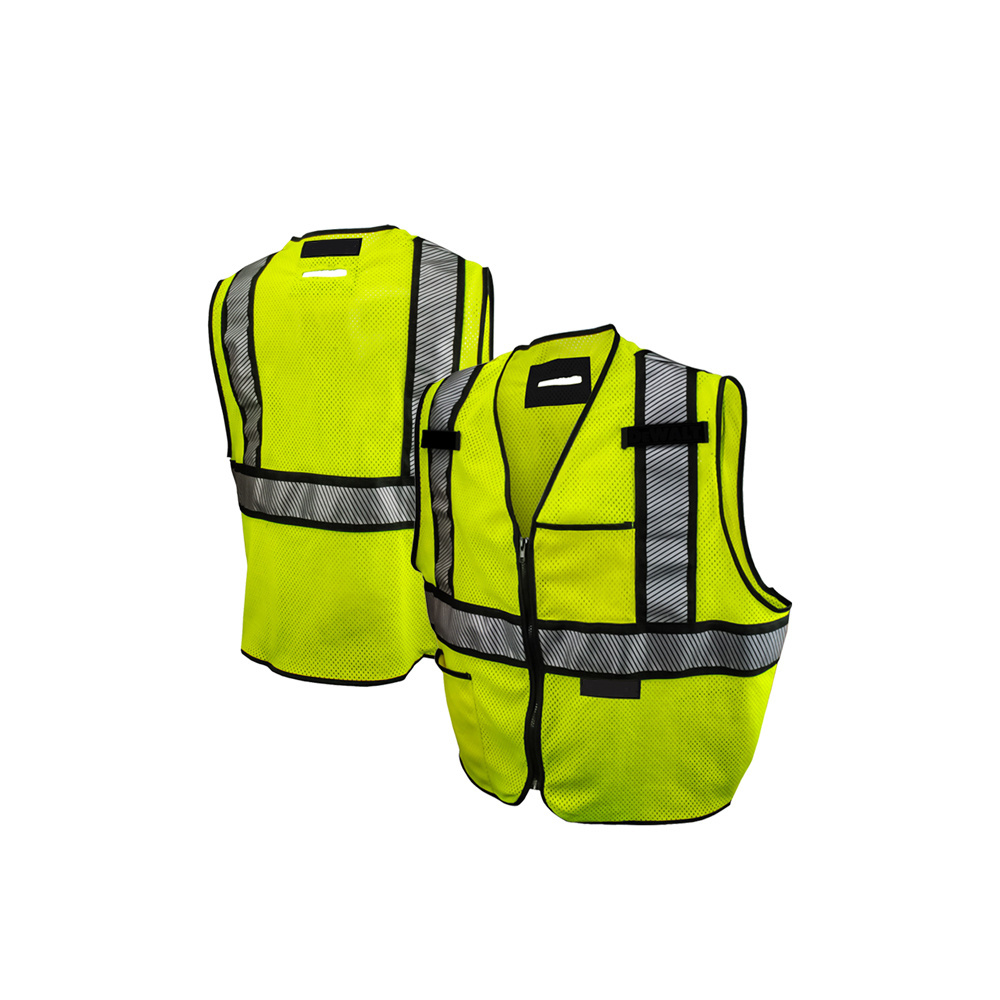 Customized Your Text Logo Reflective Motorcycle Safety Vest Hi Visibility Construction Work Uniform Security ANSI Class 2 Vest