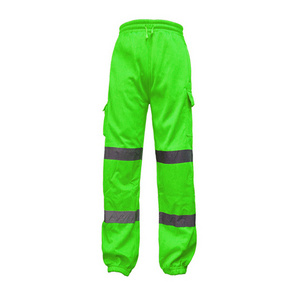 Customized Manufacture Hi Vis Workwear MESH Vest Safety Jacket YELLOW Reflective Safety Vest Class 2 Mini Black Bag Green Print