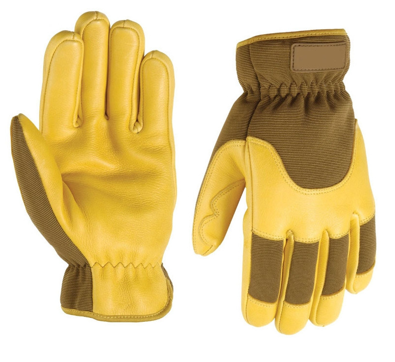 High quality Thermal Lined Work Gloves Goatskin Leather Waterproof Warm Heavy Duty Industrial Winter Freezer Gloves