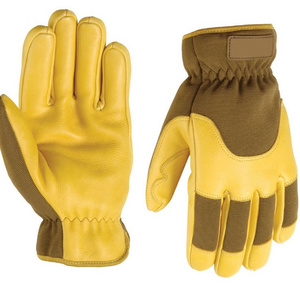 High quality Thermal Lined Work Gloves Goatskin Leather Waterproof Warm Heavy Duty Industrial Winter Freezer Gloves