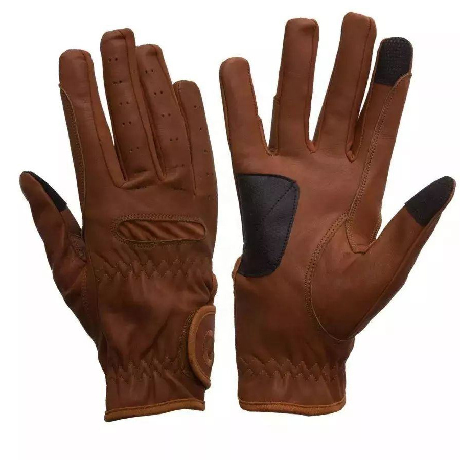 Most Popular Horse Riding Gloves for Sale Custom made logo design Silicone Tight Grip Horse Riding Gloves in low price