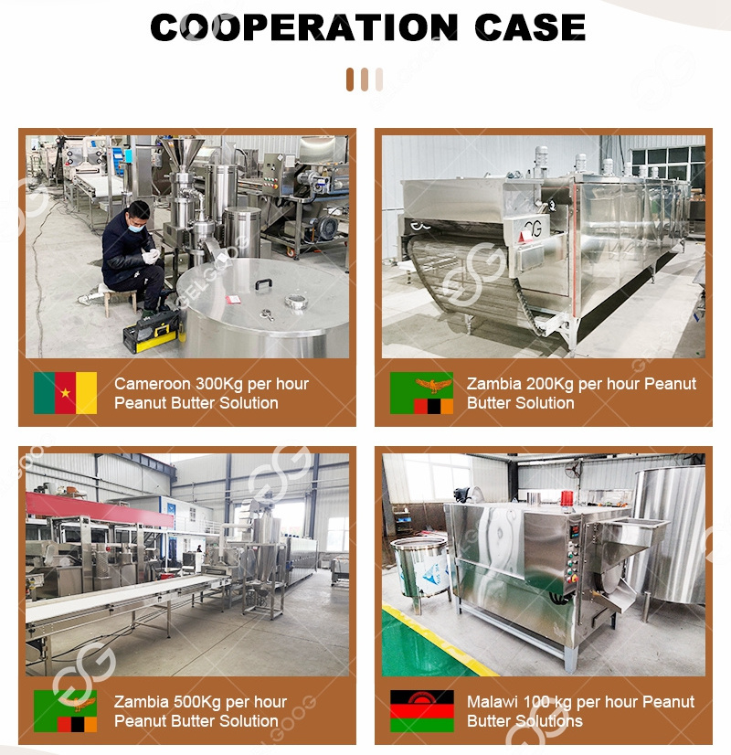 Sesame Seed Cleaning Roasting Grinding Butter Machine Tahini Production Line Sesame Paste Making Machine