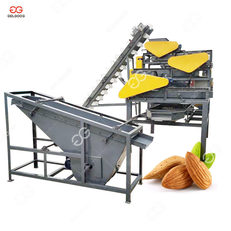 Aprieot Seed Separating Huller Apricot Kernel Cracking Machine Black Walnut Almond Hazelnut Shelling Machine