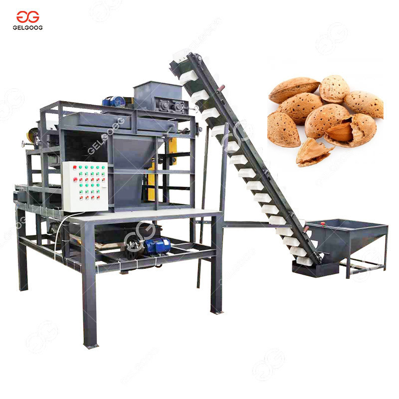 Aprieot Seed Separating Huller Apricot Kernel Cracking Machine Black Walnut Almond Hazelnut Shelling Machine