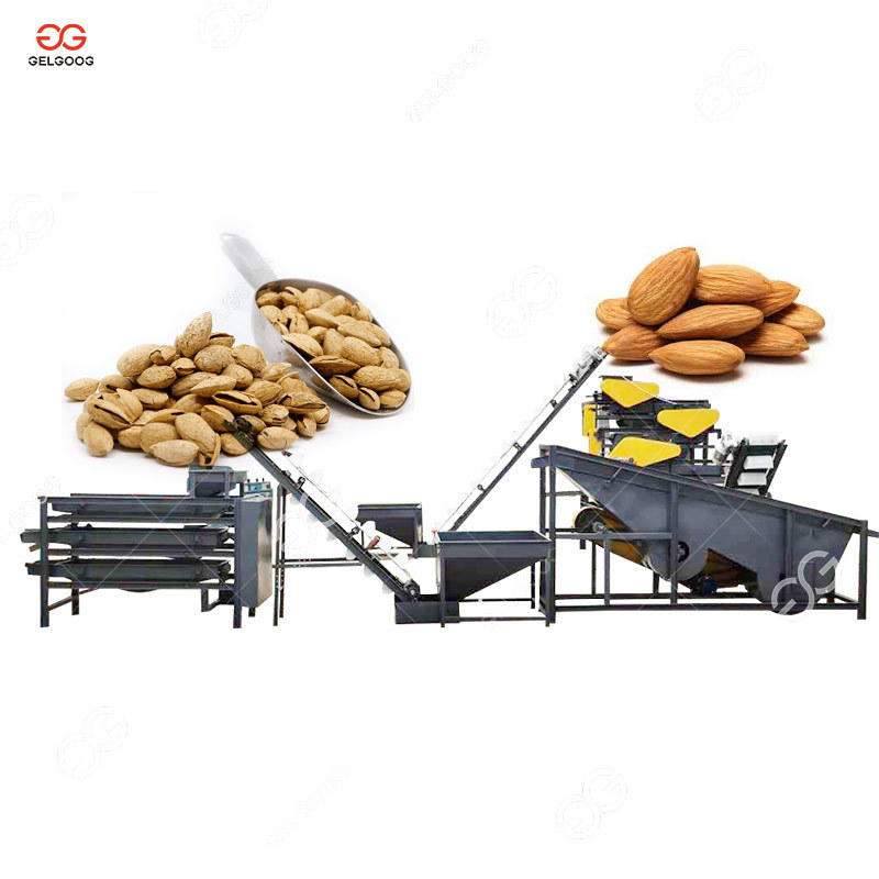 Aprieot Seed Separating Huller Apricot Kernel Cracking Machine Black Walnut Almond Hazelnut Shelling Machine