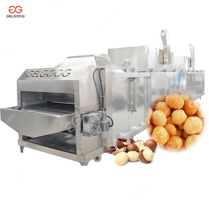 Continuous Peanut Groundnut Roaster Equipment Chinese Sunflower Seeds Cashew Nut Roasting Machine