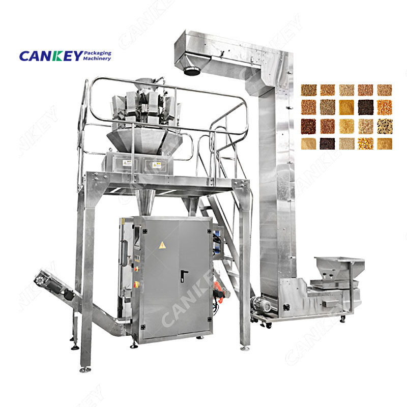 Cankey High Accuracy Multi Sunflower Packing Vegetables Seeds Package Machine Flax Spices Seed Packaging Machine