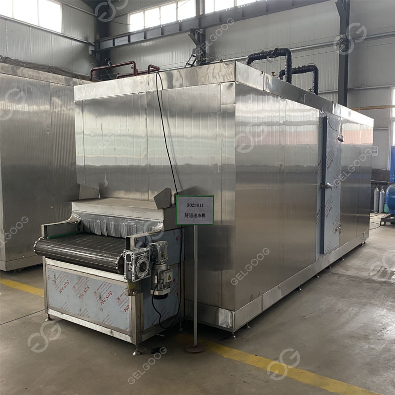 Industrial Production Machinery IQF Freezing Vegetables Fruit Seafood Tunnel Quick Freezer Machine