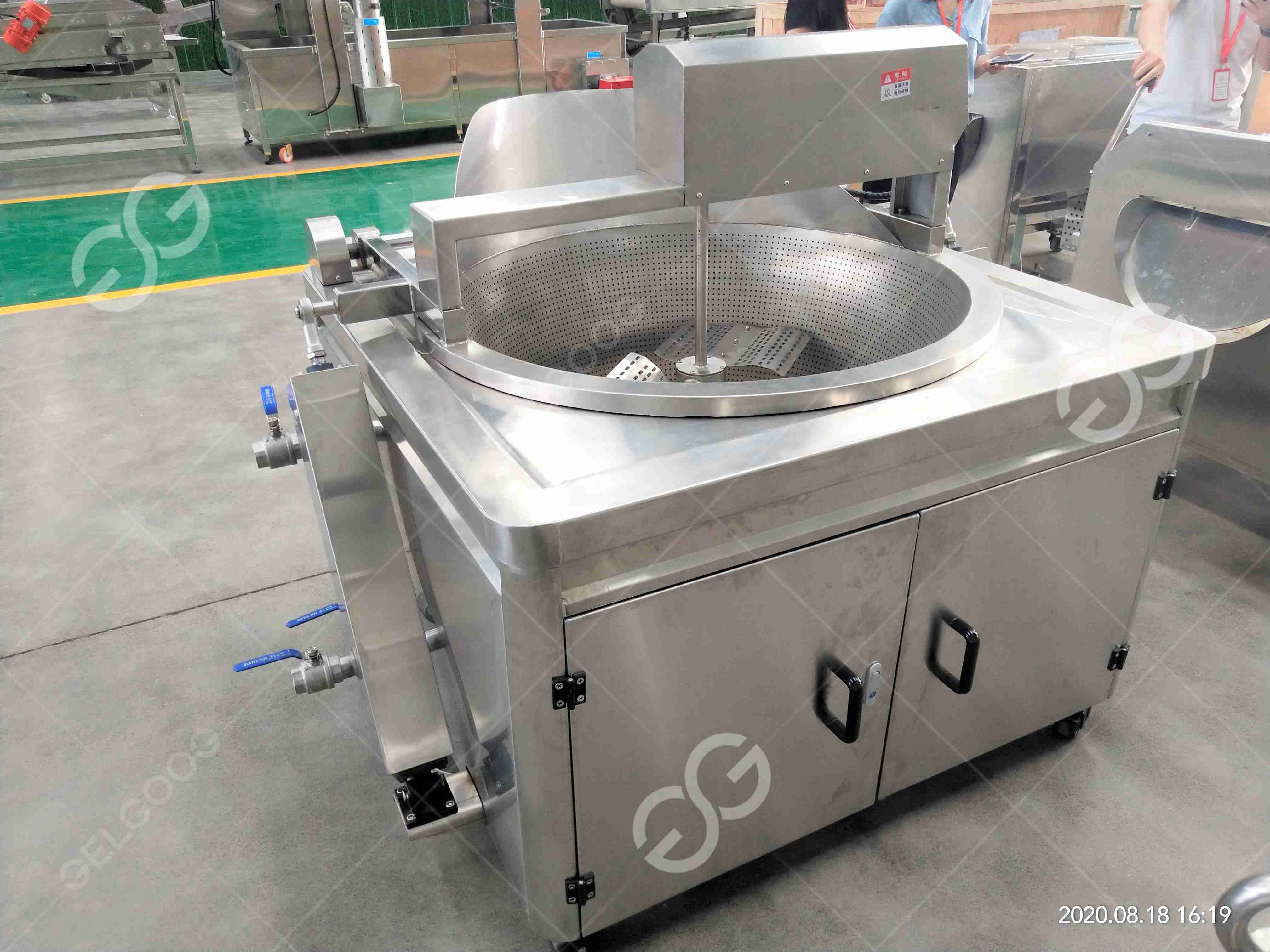 Large Capacity Cooking Chicken Deep Fryer Broasted Hamburger Frying Machine