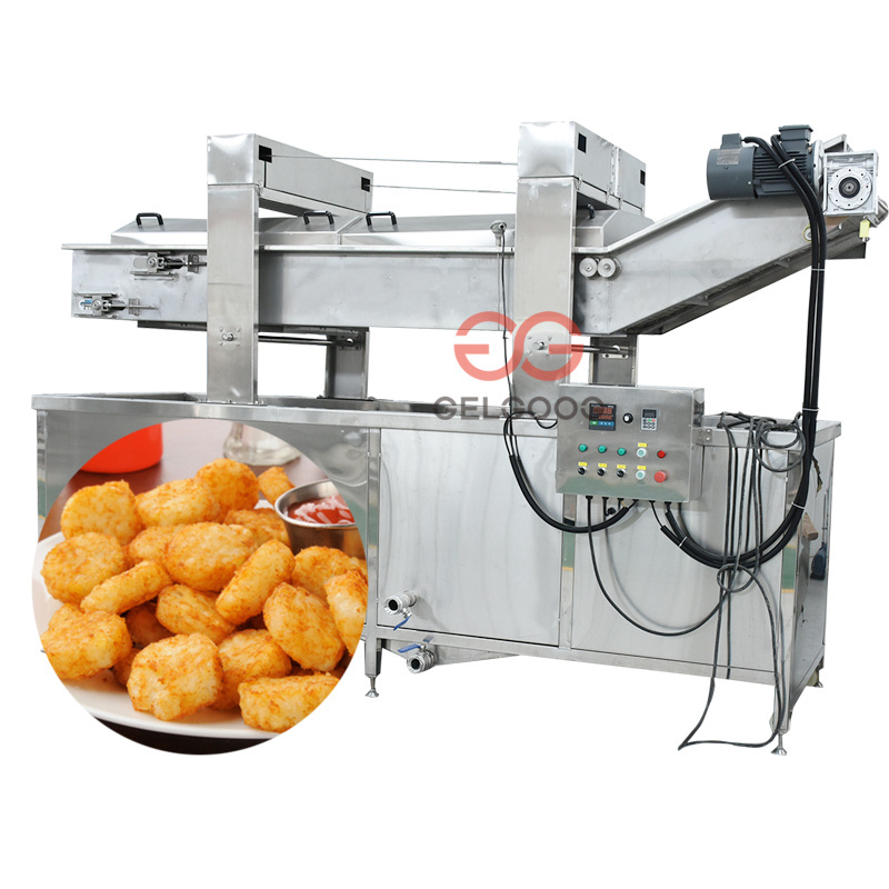 Finely Processed Onion Peanut Fryer Pani Puri Frying Machine for Sale