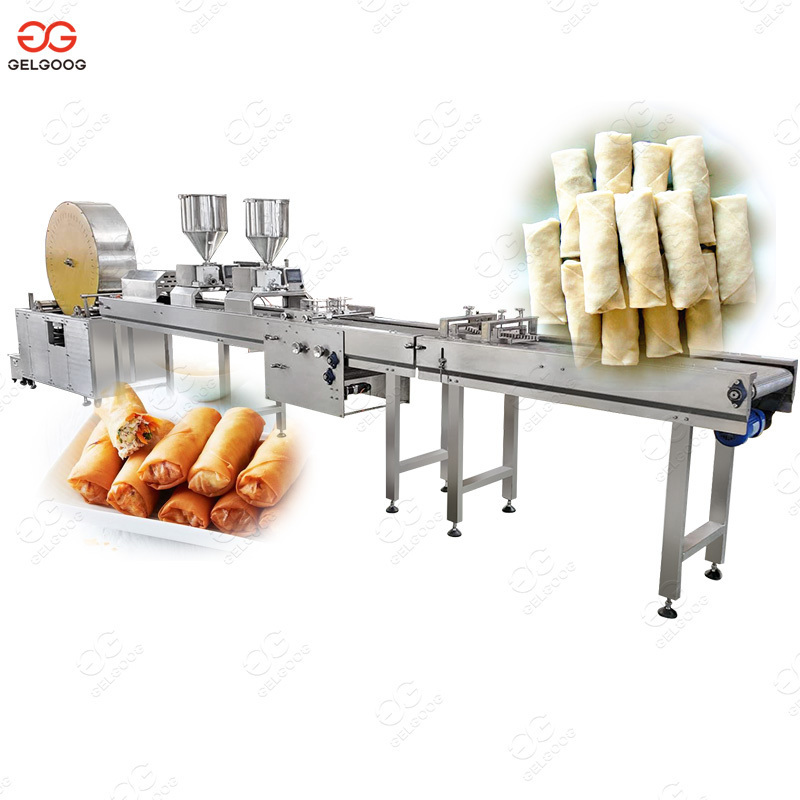 Fully Automatic Spring Roll Making Egg Roll Maker Lumpia Machine Price