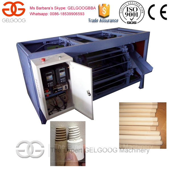 Machine to Make Broom Handle/Wood Broom Handle Processing Machine/Wood Broom Stick Threading Machine