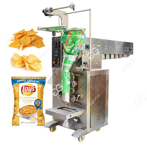 Nitrogen Flushing Puffed Puff Chips Pulses Frozen Food Weigh Filler Packaging Dry Fruits Potato Chips Snack Packing Machine