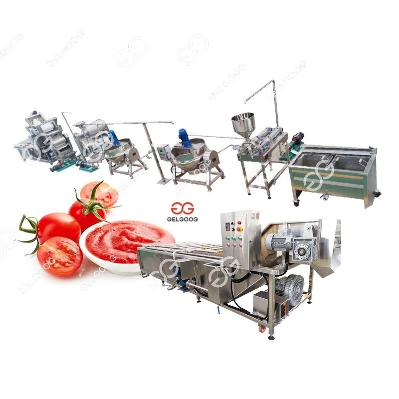 Commercial Tomato Paste Ketchup Making Production Line Tomato Puree Processing Machine