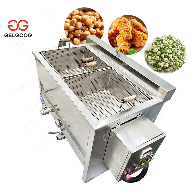 Commercial Two Baskets Electric Fried Chicken Fish Frying Machine Fresh French Fries Potato Chips Deep Fryer