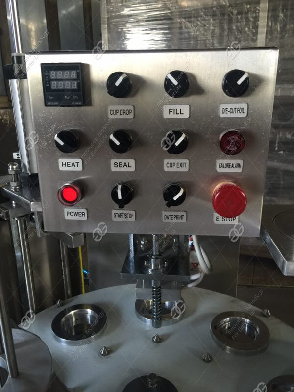 Fully Automatic Yogurt Water Beverage K Cups Sealing Machinery Ice Cream Cup Filling Machine for Sale