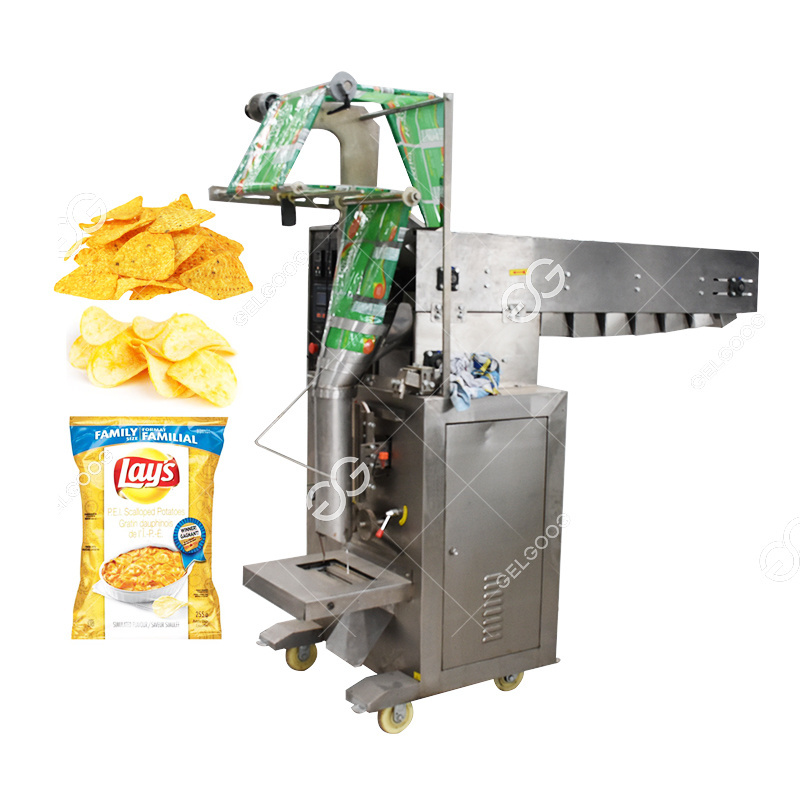 Nitrogen Flushing Puffed Puff Chips Pulses Frozen Food Weigh Filler Packaging Dry Fruits Potato Chips Snack Packing Machine