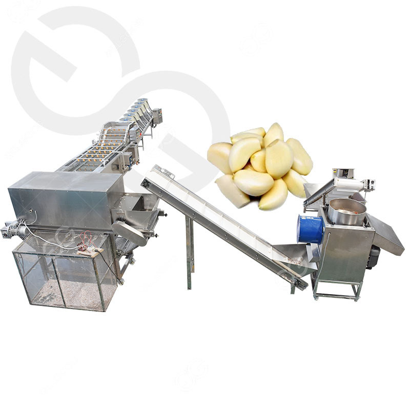 Gelgoog Industrial Garlic Skin Removing Peeling Machine Garlic Peeling And Drying Production Line