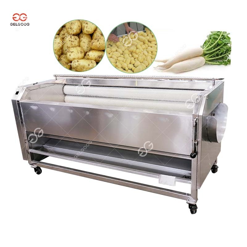 Gelgoog Industrial Sweet Potato Cleaning Machine Brush Taro Potato Washing Peeling Machine