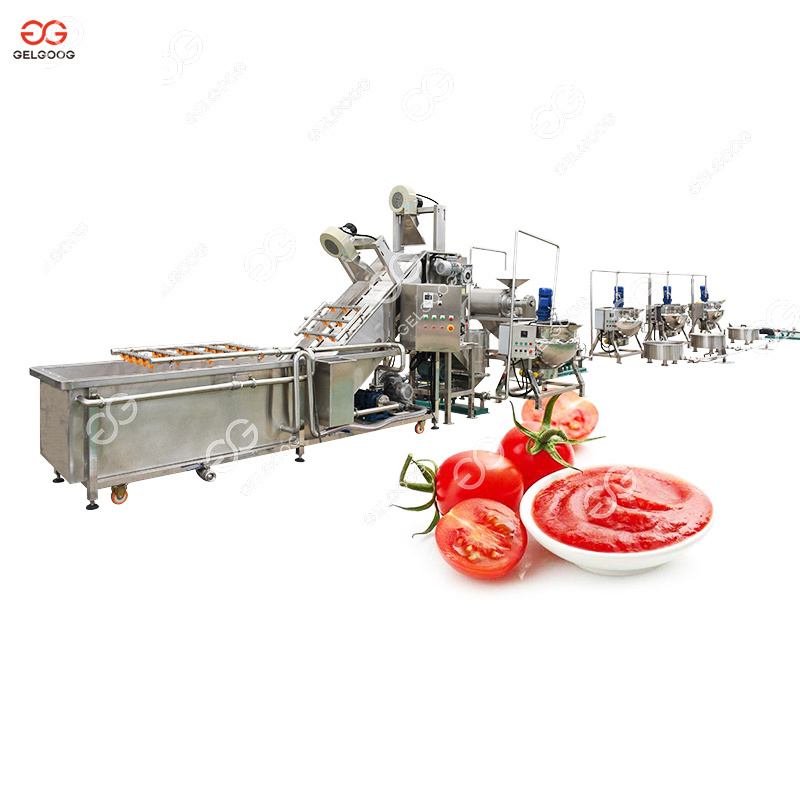 Commercial Tomato Paste Ketchup Making Production Line Tomato Puree Processing Machine